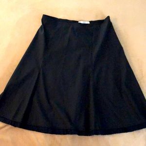 Prada black cotton skirt
